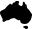 Australia map icon