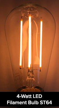 4W LED Filament Bulb St 64
