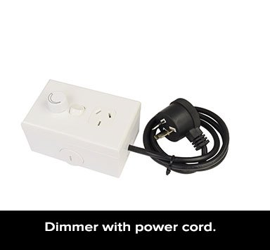 Dimmer with power cord