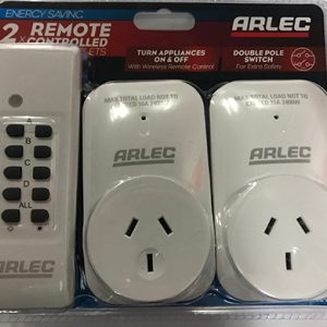 Remote control and two outlets for pool lights