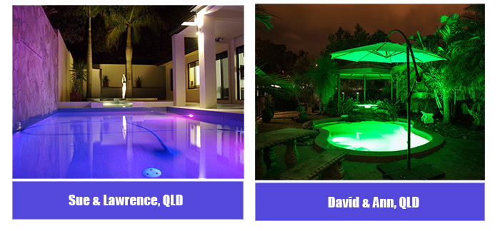 Beautiful Pool Lighting from Queensland Residents