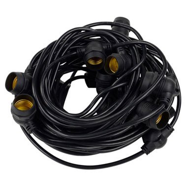 Festoon light cable black