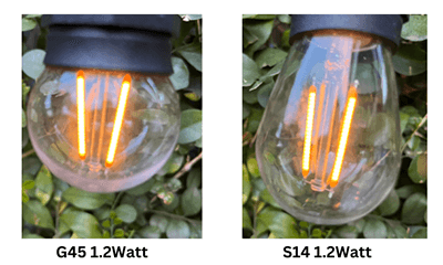 24V 1.2Watt G45 & S14 Bulbs
